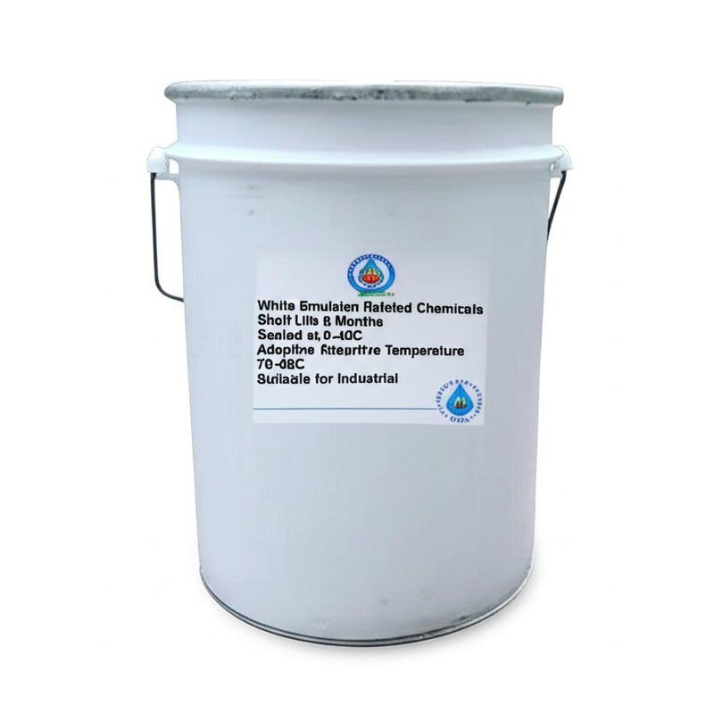 White Emulsion Related Chemicals Offering Shelf Life 6 Months Sealed at 0-40C and Adaptive Temperature 70-80C Suitable for Industrial