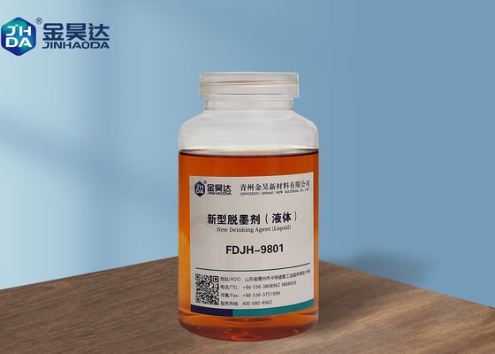 좋은 가격 FDJH9801 액체 탈묵제는 제지 제품 등급을 개선하여 탈묵 비용을 줄입니다. 온라인으로