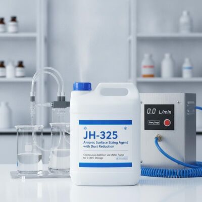 좋은 가격 JH-325 0~30°C 보관을 위한 미터 펌프를 통한 먼지 감소 및 연속 첨가 기능을 갖춘 음이온성 표면 사이징제 온라인으로